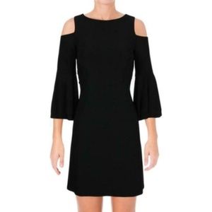 NWT Ralph Lauren Cold Shoulder Cocktail Midi Dress